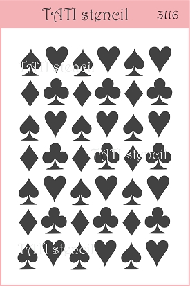 Трафарет гнучкий TATI stencil 3116