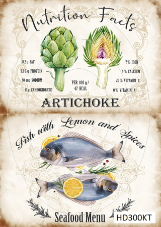 A4 decoupage card Hobby-Decor, HD300KT