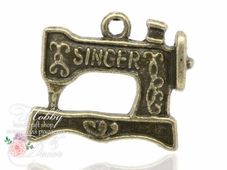 Pendant Sewing machine Singer bronze